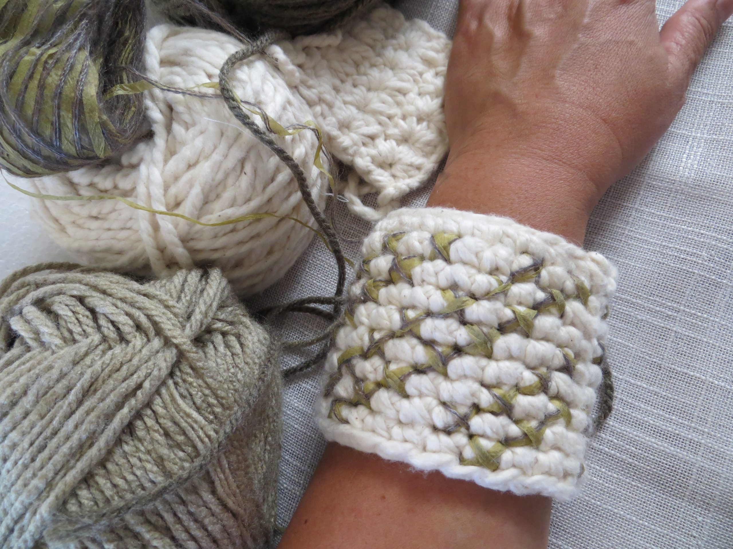 cream cuff crosstitch craft banner